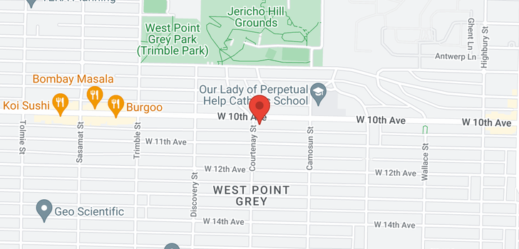 map of 4194 W 10TH AVENUE
